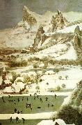 Pieter Bruegel detalj fran jagarna i snon,januari Spain oil painting artist